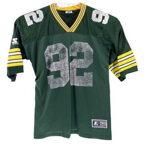 Vintage 1995 Starter Green‎ Bay Packers Reggie White #92 NFL Jersey Size 52 XL